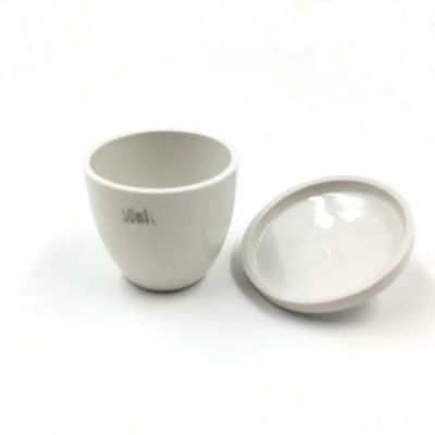 High Hardness 15ml 99% Alumina Ceramic Crucible Lab Use Glazed