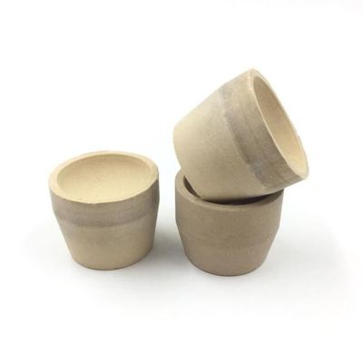 9AS Fire Assaying Milky White Magnesia Cupels For Gold Melting