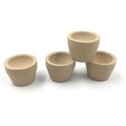 Tapered Magnesia Cupellation Crucible , Bone Ash Cupel Easy Operation For Gold Melting