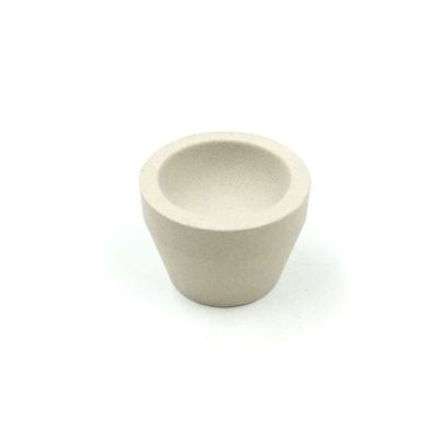 Diametr 45mm Shock Resistance Smelting Magnesia Cupels , Bone Ash Crucible