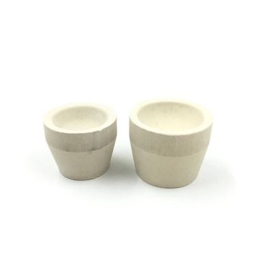 Diametr 45mm Shock Resistance Smelting Magnesia Cupels , Bone Ash Crucible