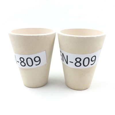 ID 80mm High mechanical strength Fire Assay Crucible For Metal Analysis