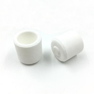 24mm Cylindrical Carbon Sulfur Crucible White For Laboratory