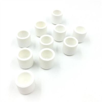 24mm Cylindrical Carbon Sulfur Crucible White For Laboratory