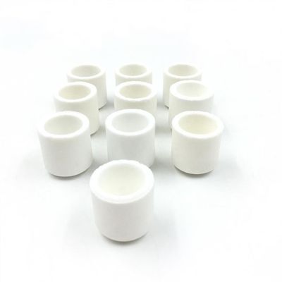 24mm Cylindrical Carbon Sulfur Crucible White For Laboratory