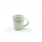 V Shaped 5oz 150ml White Pottery Coffee Mugs For Cappuccino