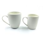 Simple Customized 21oz White Ceramic Mugs Large Size Daily Use