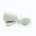 anti High Temperature 400ml 14oz White Ceramic Mugs , Matte White Coffee Mugs