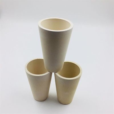 Height 165mm High Hardness Fire Assay Crucible , Clay Graphite Crucible