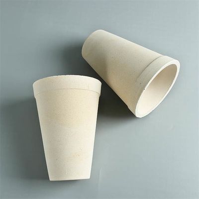 Multifunctional Diameter 120mm Fire Assay Crucible , Cupellation Crucible Large White