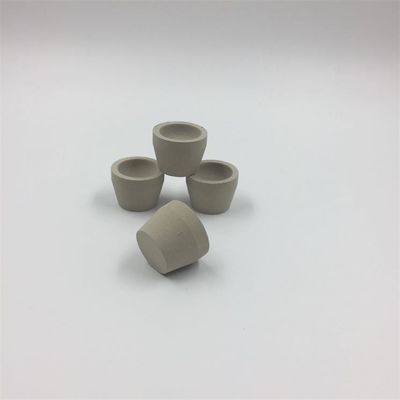 White High Refractoriness Bone Ash Cupel Crucible For Smelting