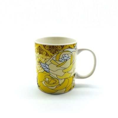 Customized Color SGS Approve 11oz Ceramic Drinking Mugs , Ceramic Beer Glass