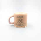 14oz Hand Painted Enamel Ceramic Glossy Coffee Mug With Earthy Yellow Glaze
