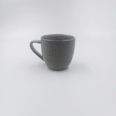 Handmade Reactive 230ml Ceramic Stoneware Mugs , 8 Oz Ceramic Coffee Cups