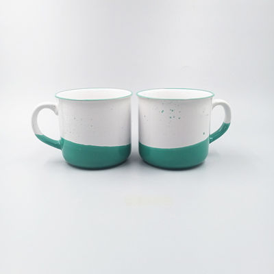 Hand Painted 14OZ 410ml Enamel Look Stoneware Mug Creative Elegant