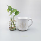 Promotional 460ml White Embossed Mugs ODM Acceptable For Milk