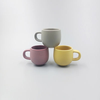Color Glazed Ceramic Matte Mini Coffee Cup