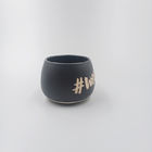 14oz Promotion Custom Black Ceramic Mug Porcelain Coffee Mug With Big Belly