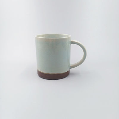 Reactive Color Glazed Ceramic Mug With Two Colors Mixed Stoneware Coffee Cup