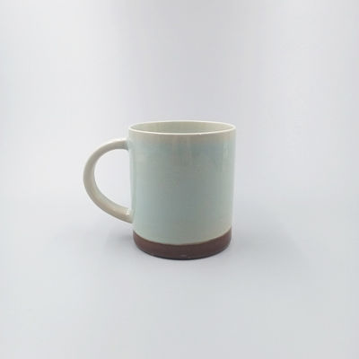 Reactive Color Glazed Ceramic Mug With Two Colors Mixed Stoneware Coffee Cup