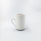 Daily Use Round 400ml White Ceramic Tea Cups , 14 Oz White Coffee Mugs