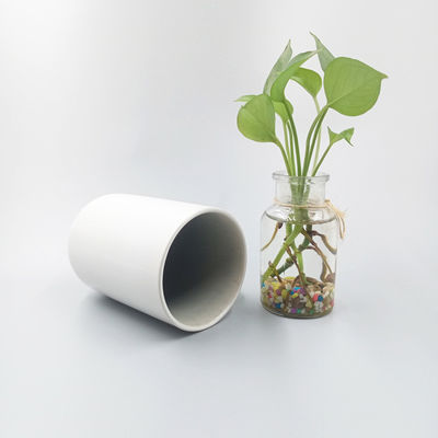 Daily Use Round 400ml White Ceramic Tea Cups , 14 Oz White Coffee Mugs