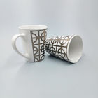 9oz embossed pattern Ceramic  Mug Promotional Silk Screen Drinkware Type Mug