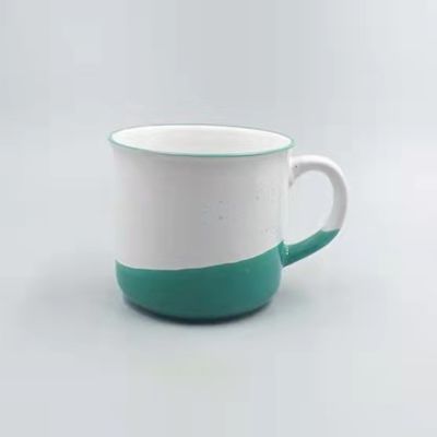 Hand Painted 14OZ 410ml Enamel Look Stoneware Mug Creative Elegant