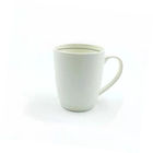 anti High Temperature 400ml 14oz White Ceramic Mugs , Matte White Coffee Mugs
