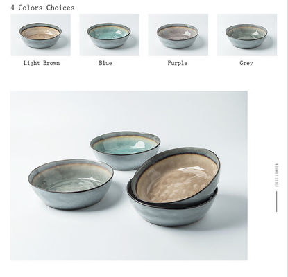 10.5 Inches Ice Crackle Glaze Ceramic Ramen Bucket Soup Bowl Creative