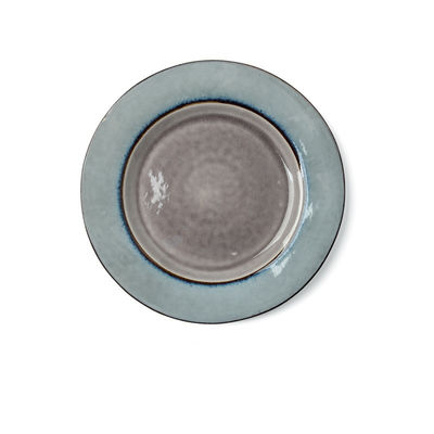 Ice Crackle Glaze Beef Ceramic Dinner Plates Creative 11.5 Inches