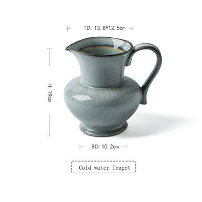 Ice Crackle Glaze Porcelain Tea Set for Cold Water
