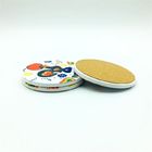 Round Absorbent Ceramic Drink Coasters Stain Resistant