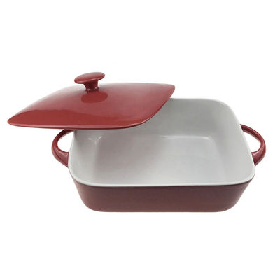 Rectangular Ceramic Casserole Dish Set Bakeware Dish With Lid