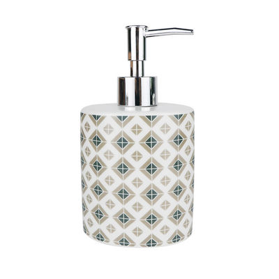 High End Glossy Porcelain Stoneware Bathroom Accessories Set Soap Dispenser