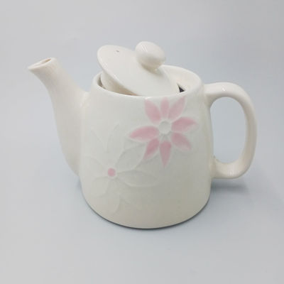 Hand Painted Glazed Earthenware Teapot Wih Spout