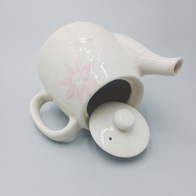 Hand Painted Glazed Earthenware Teapot Wih Spout