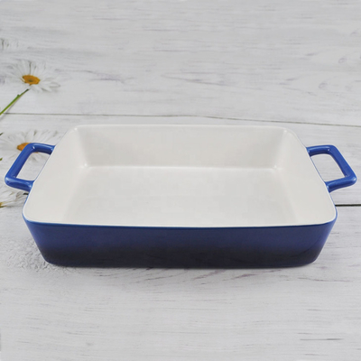 Healthy Rectangular Shaped Bakeware Casserole Dish Ceramic Oven Baking Pan Set