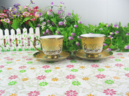 European Electroplated Ceramic Coffee Cup And Dish Set Tea Cup Gift
