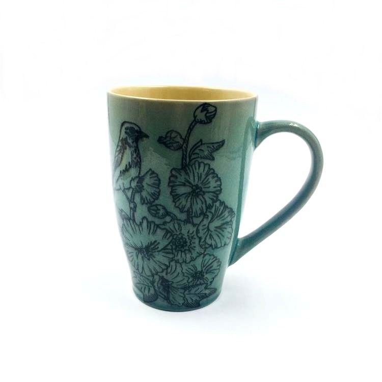 Ceramic Mugs  Porcelain Hand Made Big Coffee  Mug 20oz