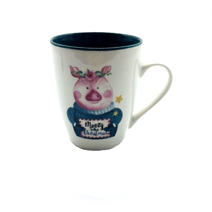 Christmas Gifts Customized Decal Ceramic Drinking Mugs 320ml 11oz
