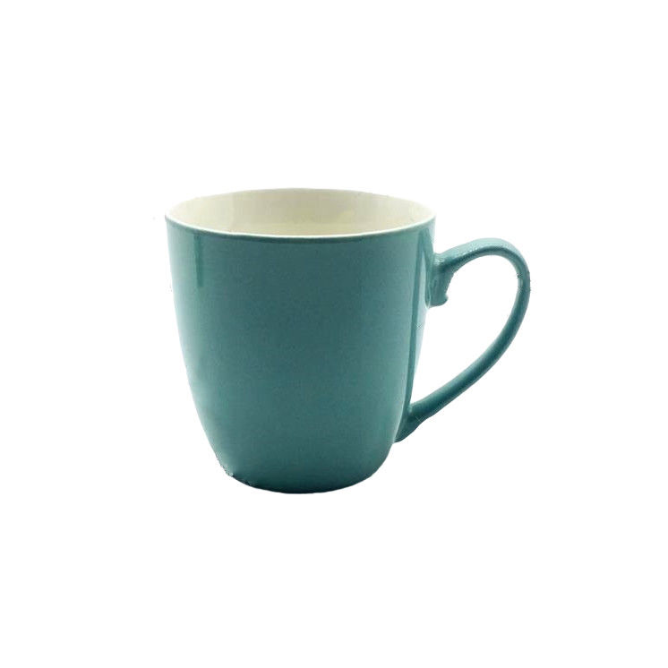Light Weight Colored 420ml 14 Oz Ceramic Coffee Mugs For Birthday Gifts