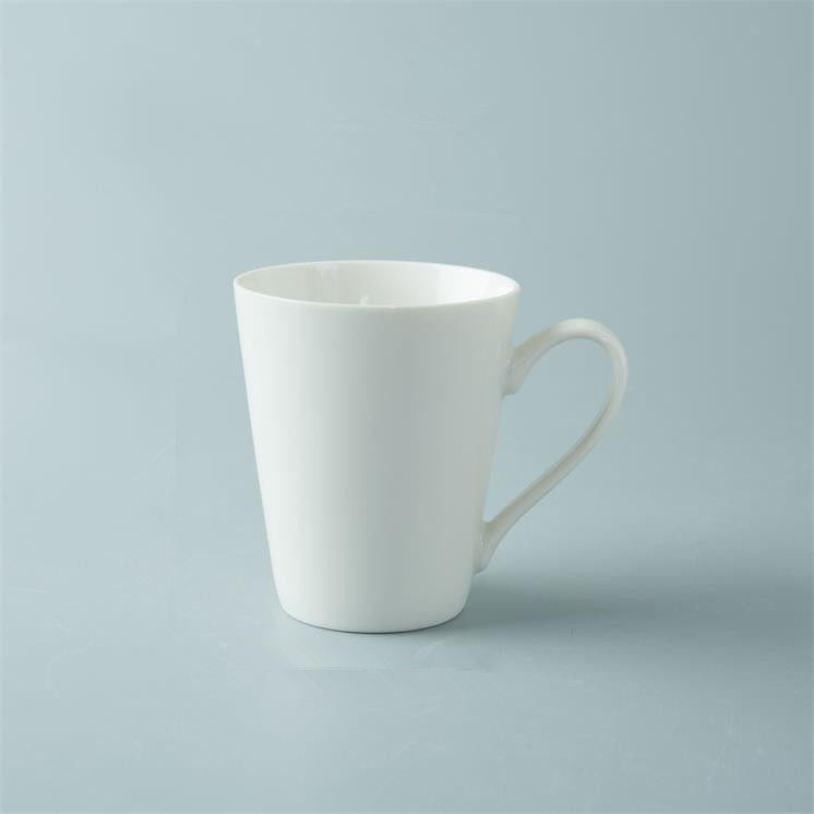 9Oz White Ceramic Mugs