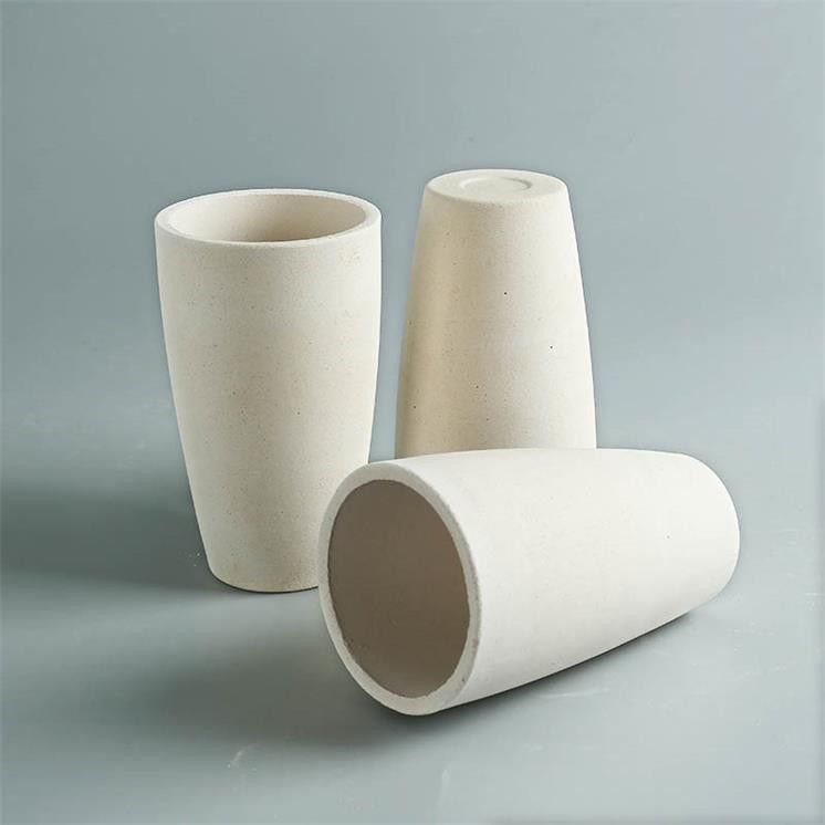 ID 80mm High mechanical strength Fire Assay Crucible For Metal Analysis