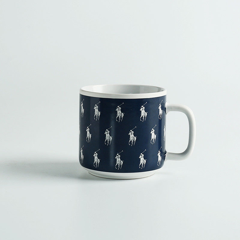 Reusable AB Grade 9cm Height Glazed Pottery Mugs , Ceramic Reusable Coffee Cup