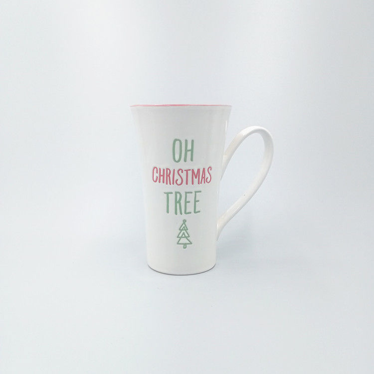 Promotional Ceramic Santa Mug, Porcelain Christmas Mug