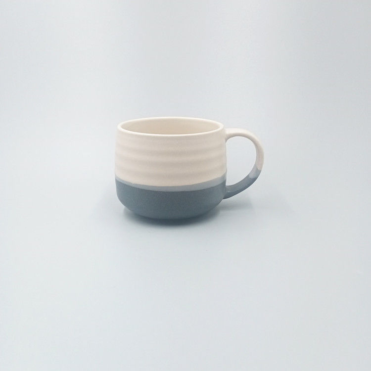 FDA Diameter 9cm Ceramic Stoneware Mugs Durable Glazed With Handle