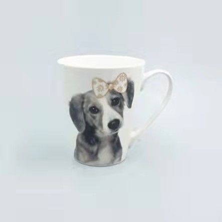 Glazed Porcelain Tea Coffee Cup, Wholesale Promotional Mugs With Animal Design