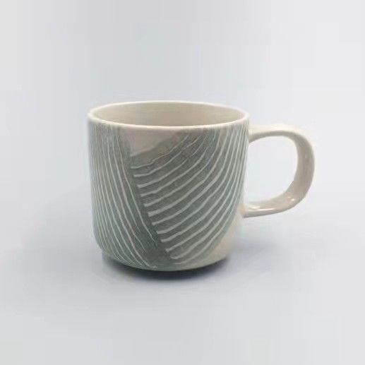 Ceramic Grey Coffee Cup Stoneware Colored Glaze Tea Cup