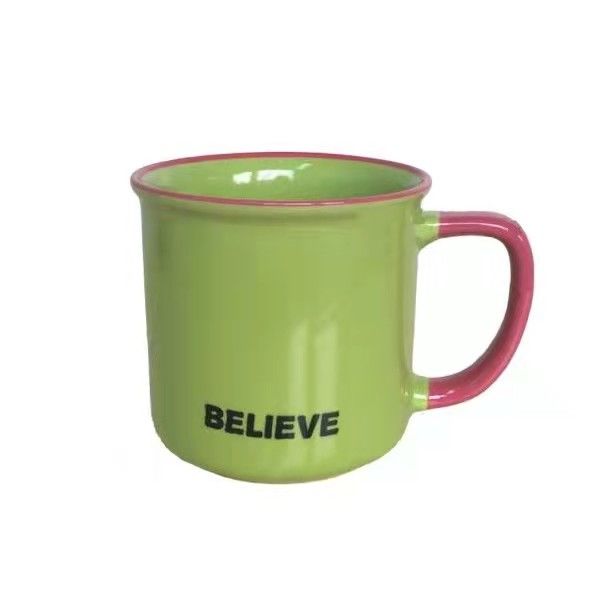 11Oz Stoneware Color Ceramic Drinking Mugs With EEC Approval